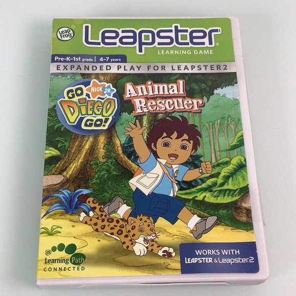 Leapster go Diego go Nick Jr Animal Rescuer Leap Frog learning Game NEW SEALED - Picture 12 of 12